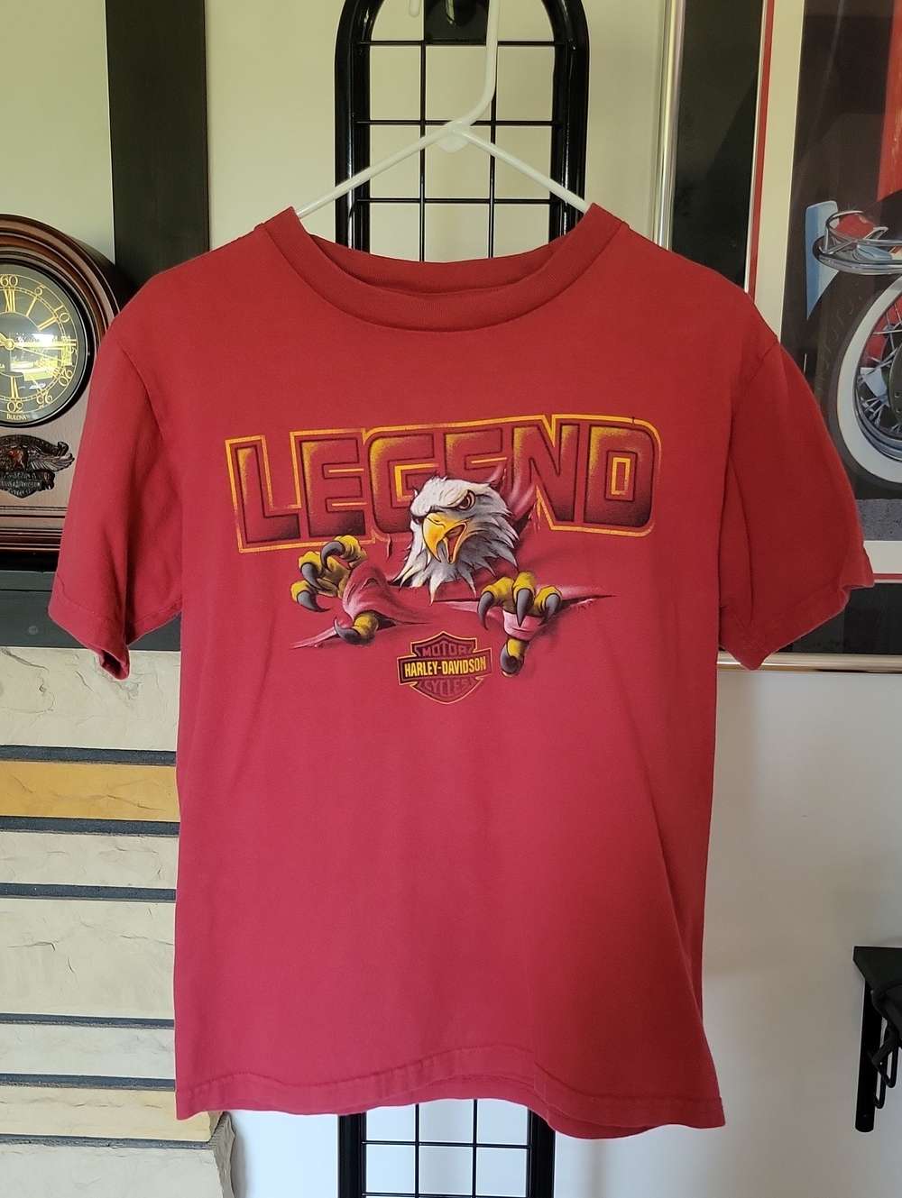 Harley-Davidson T-shirt Medium Red 2002 Vintage